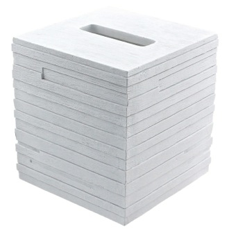 Tissue Box Cover White Free Standing Tissue Box Cover Gedy QU02-02
